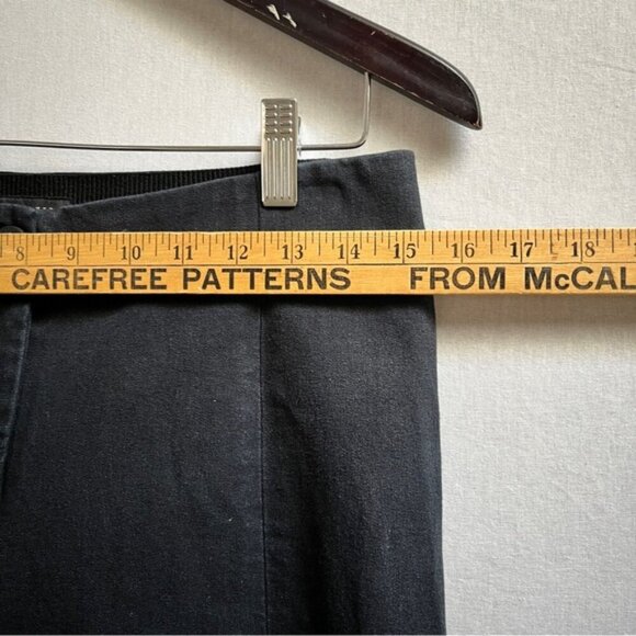 Ted Baker London classic black flat front cotton trousers Sz 31 - Picture 11 of 13